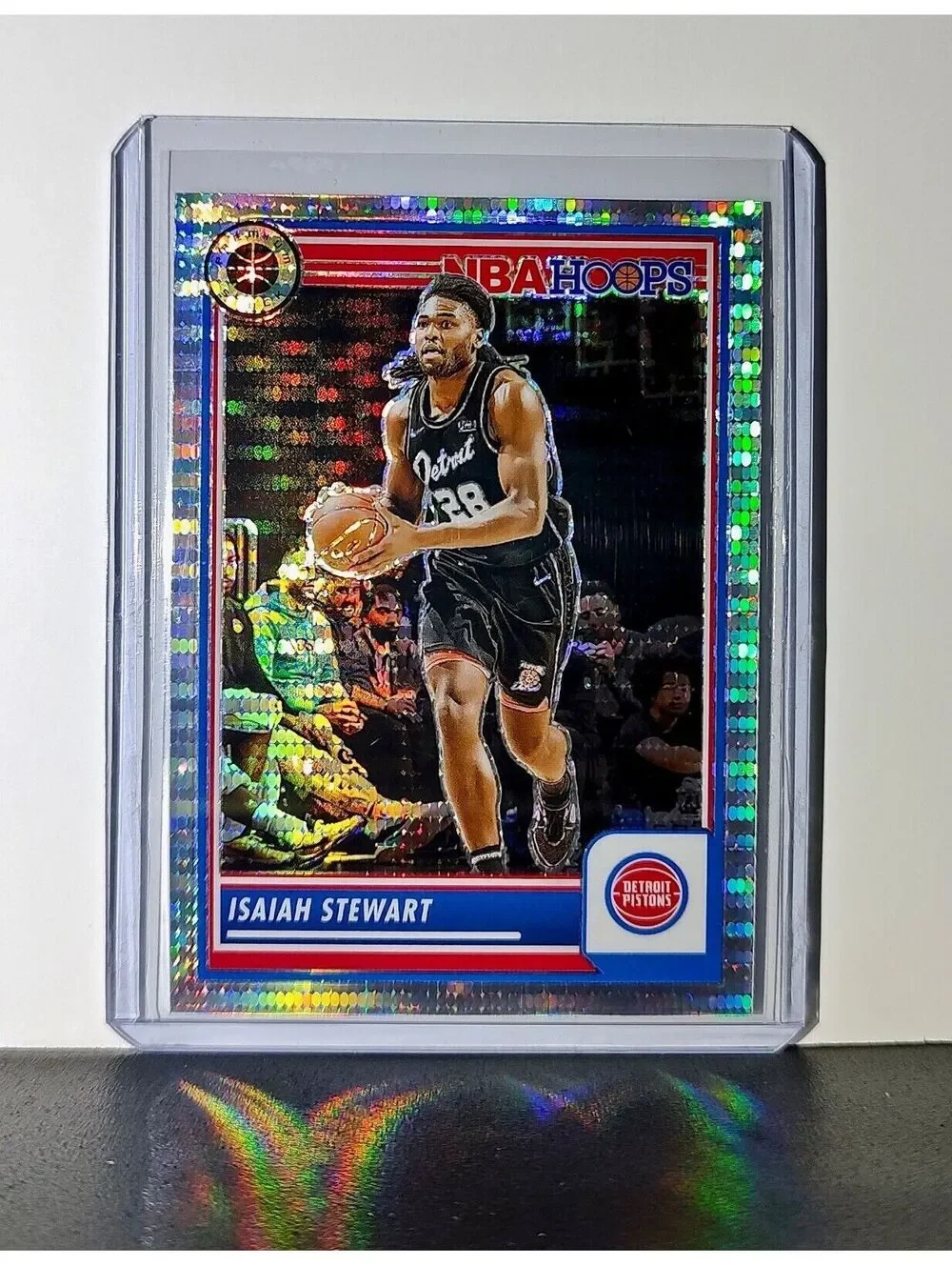 Isaiah Stewart 2023-24 Panini Premium NBA Hoops #161 Pulsar Prizm Pistons
